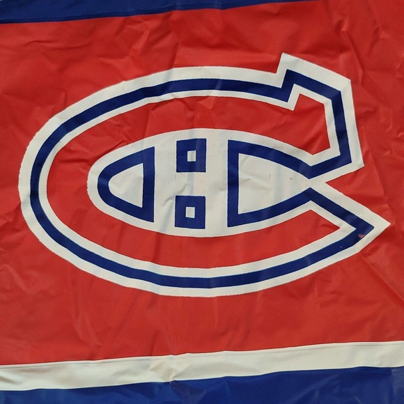 Vintage Montreal Canadiens Pullover Rain Coat Poncho NHL Hockey Logos Red - Picture 4 of 7